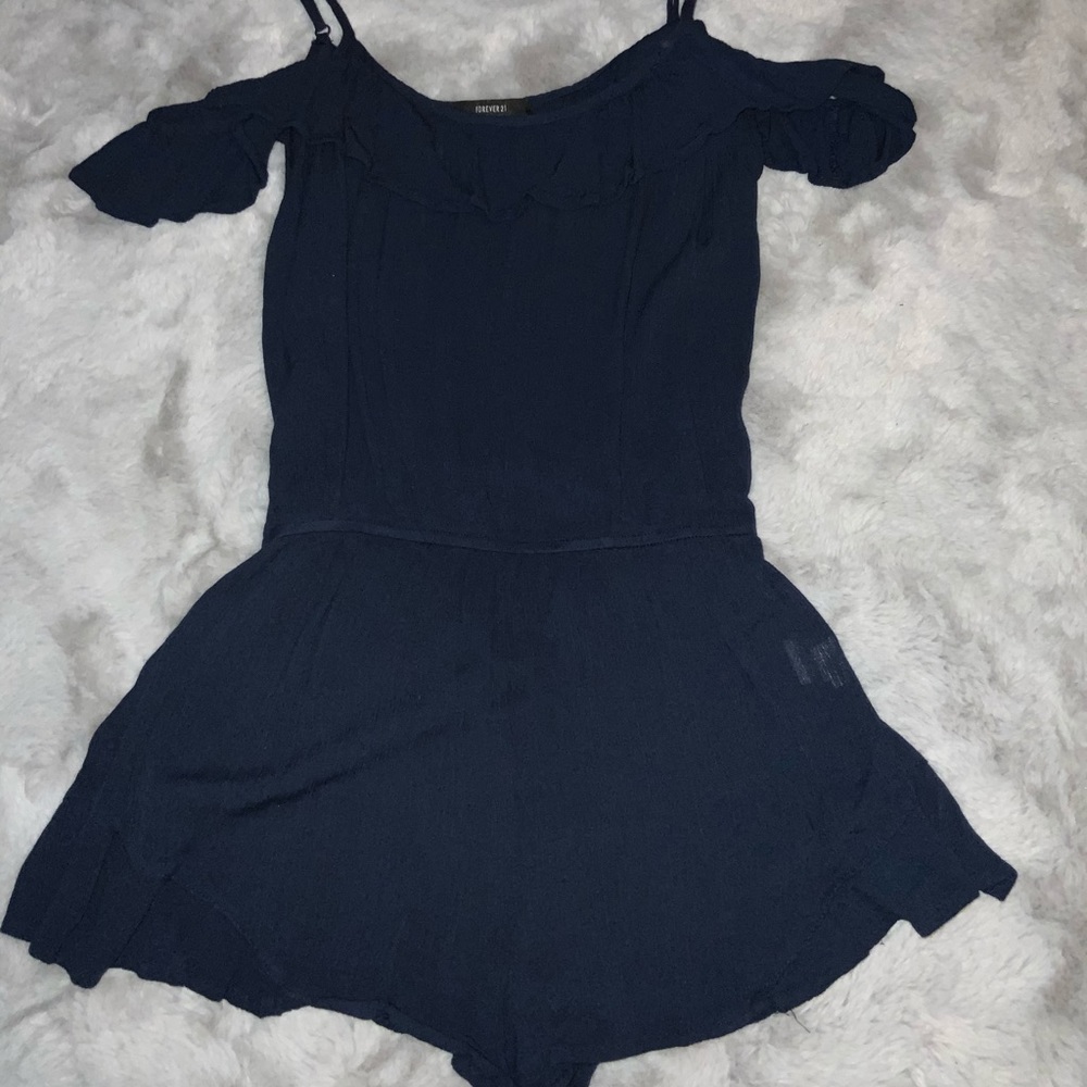 Forever 21 blue romper